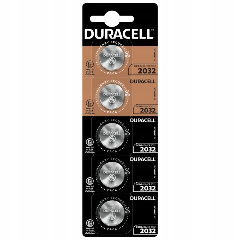 Батарейка. Duracell CR2032 BL 5