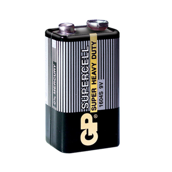 Батарейка GP 6F22 Shrink 1 SuperCell Heavy Duty 9V