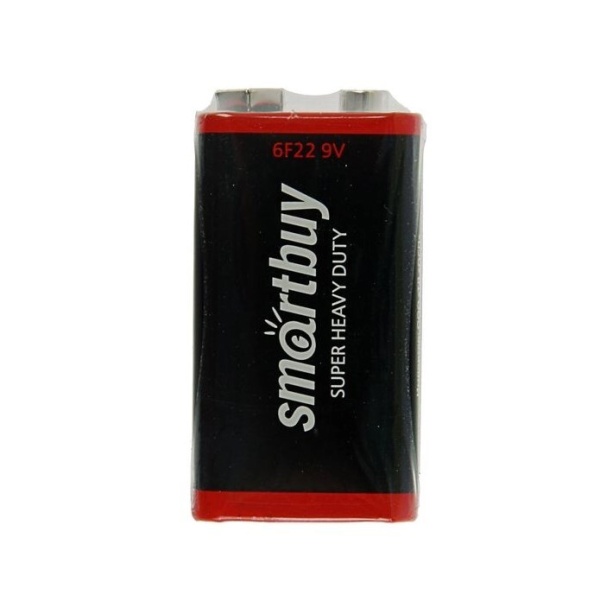 Батарейка SmartBuy 6F22 Shrink 1 (SBBZ-9V01S)