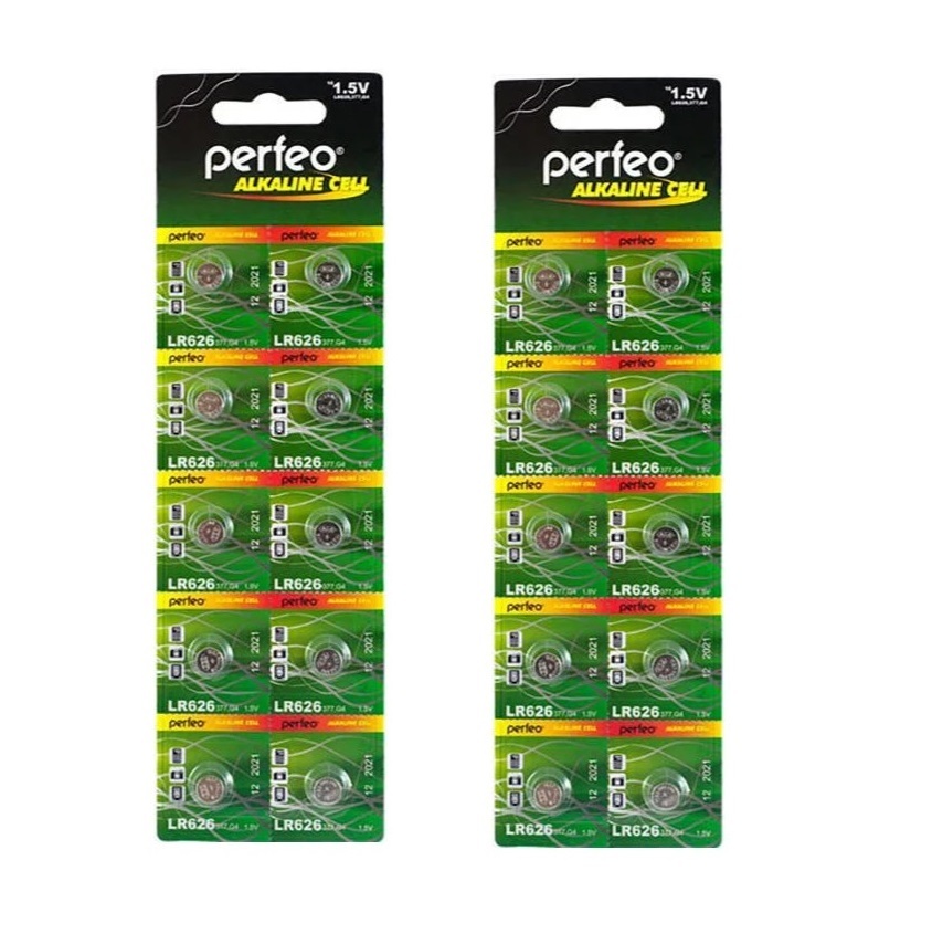 Батарейка. Perfeo G4 BL 10 (LR626. LR 66, 377)