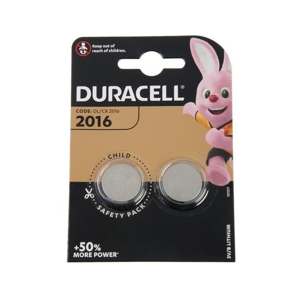 Батарейка. Duracell CR 2016 BL 2