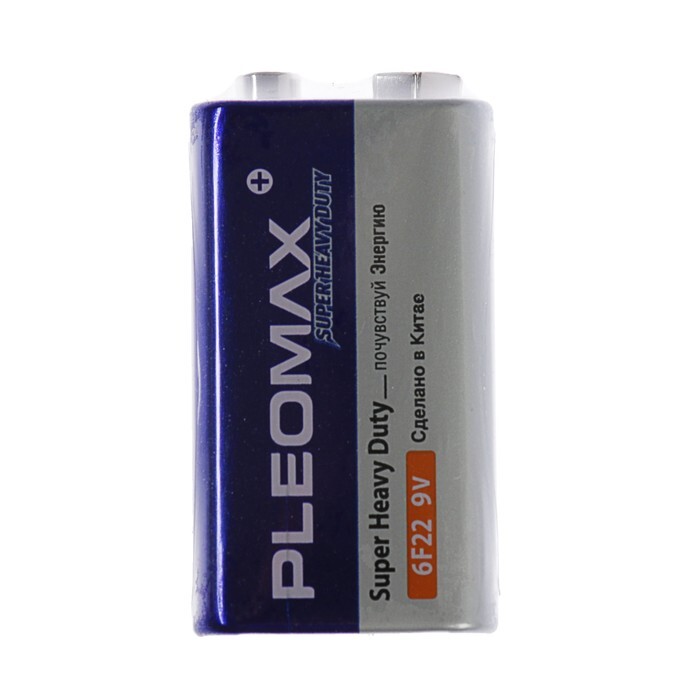 Батарейка Pleomax 6F22 BL 1