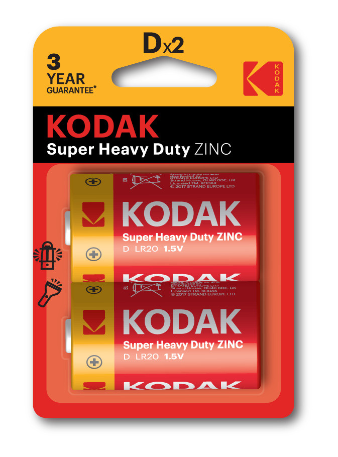 Батарейка Kodak R20 BL 2 HEAVY DUTY за УПАКОВКУ