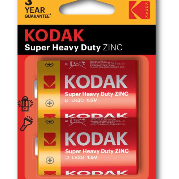 Батарейка Kodak R20 BL 2 HEAVY DUTY за УПАКОВКУ