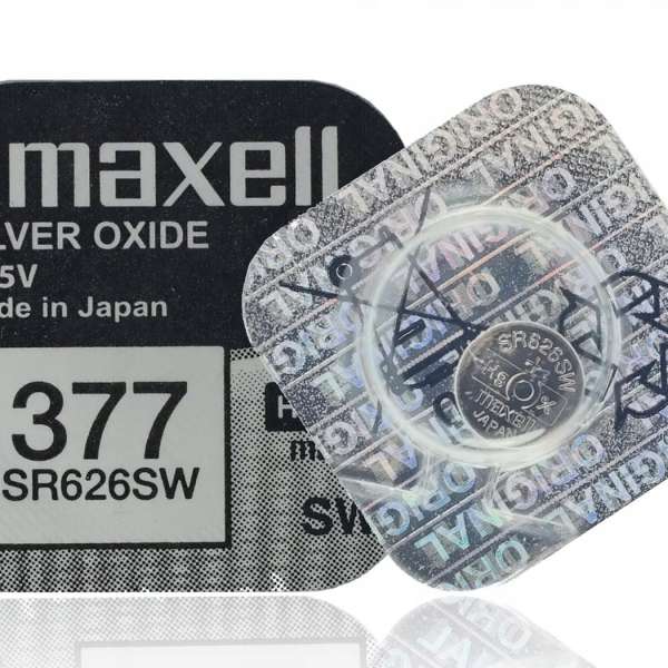 Батарейка. Maxell G4 BL 1 (SR-626SW, 377) (серебро) Hologram
