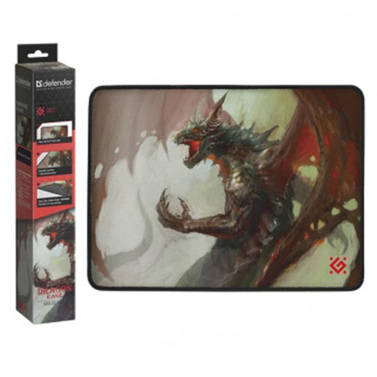 Коврик для мыши Defender Dragon Rage M Игровой 360х270х3мм, термически обработанная ткань, натуральн