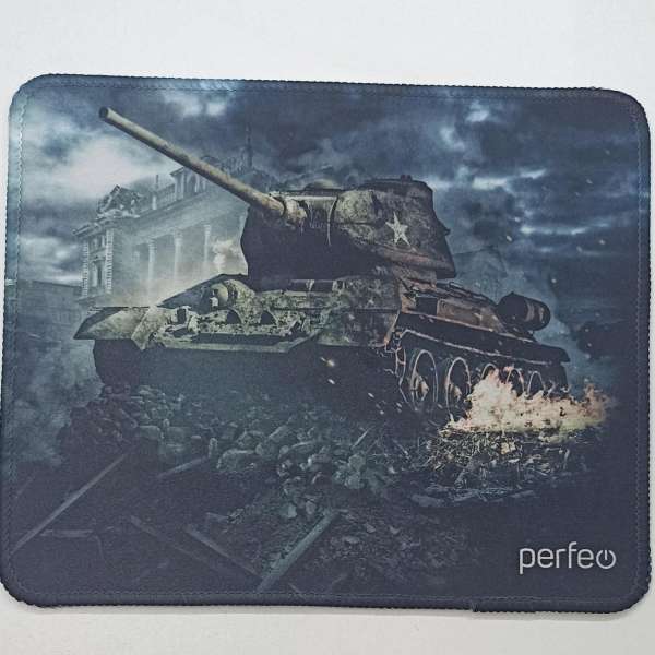 Коврик для мыши Perfeo PF-D0701 "Tanks", 180х220x2мм, ткань, резиновое основание,