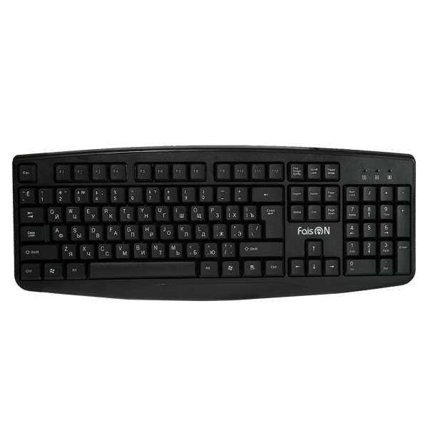 Клавиатура FaisON KB119 USB черный
