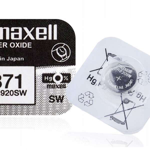 Батарейка. Maxell BL 1 (371) SR920SW, SR69 (SR921), G6 серебро