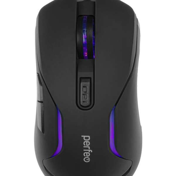 Мышь игровая Perfeo PF-B4884 "STATUS" USB Optical (1000-1600-3200-6400 dpi), черный, 6 кнопок+колесо