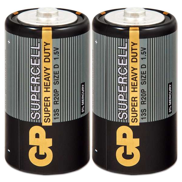 Батарейка GP R20 Shrink 2 SuperCell