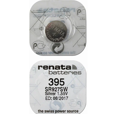 Батарейка. Renata BL 1 (395) SR927SWN-PB, SR57 (G7), серебро