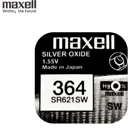 Батарейка. Maxell G1 BL 1 (SR-621SW, 364) (серебро) Hologram