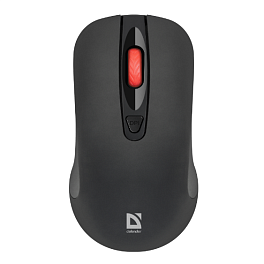 Мышь беспроводная Defender Nexus MS-195 USB Optica (800/1200/1600dpi) черная, 3 кнопки+колесо-кнопка