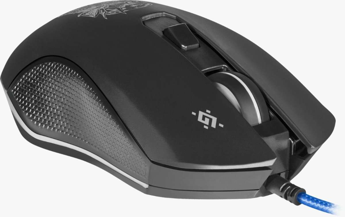 Мышь игровая Defender Sleipnir GM-927 USB Optical (800/1600/2400/4800/6400/12800 dpi) черный 5 кнопо