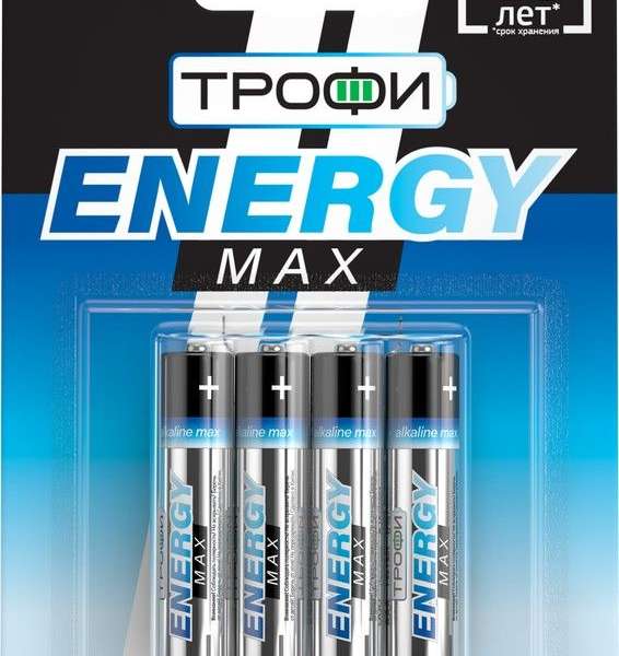 Батарейка Трофи LR3 BL 4 ENERGY MAX Alkaline