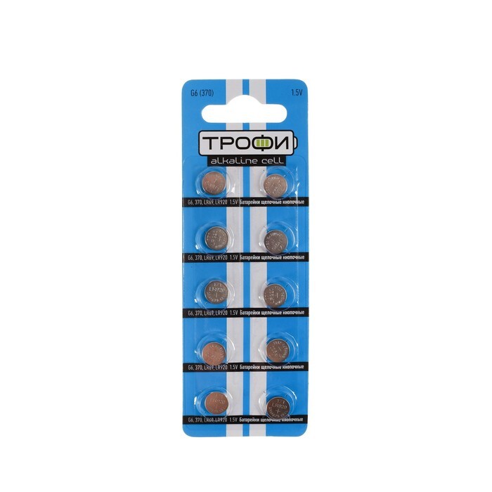 Батарейка. Трофи G6 BL 10 (LR 920, LR 69, 370)