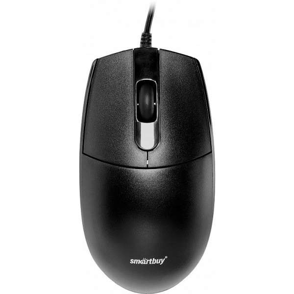 Мышь SmartBuy SBM-216-K ONE USB Optical (1000dpi) черный, 2 кнопки+колесо-кнопка коробка