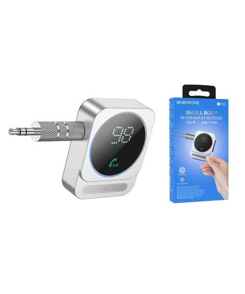 Адаптер Bluetooth Borofone BC52 True way , AUX адаптер, BT V5.3, серебро