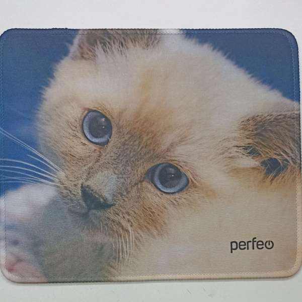 Коврик для мыши Perfeo PF-D0659 "Cat" 240х200x2мм, ткань, резиновое основание,