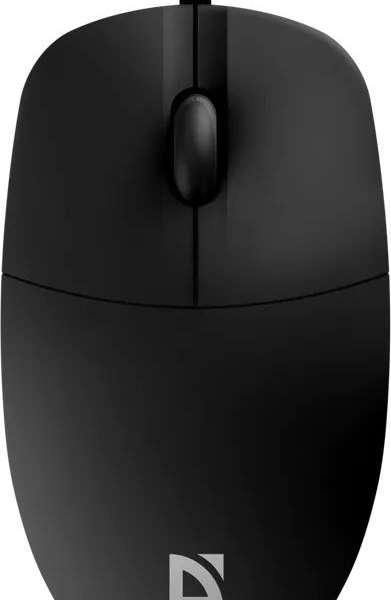 Мышь Defender MB-241 Azora USB Optical (1200 dpi) черная, 2 кнопки+кнопка-колесо, длина кабеля 1,8 м