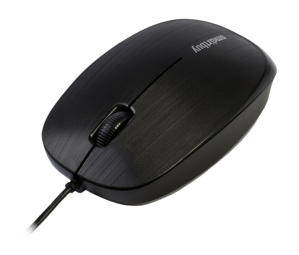 Мышь SmartBuy SBM-214-K ONE USB Optical (1200dpi) черная, 2 кнопки+колесо-кнопка коробка