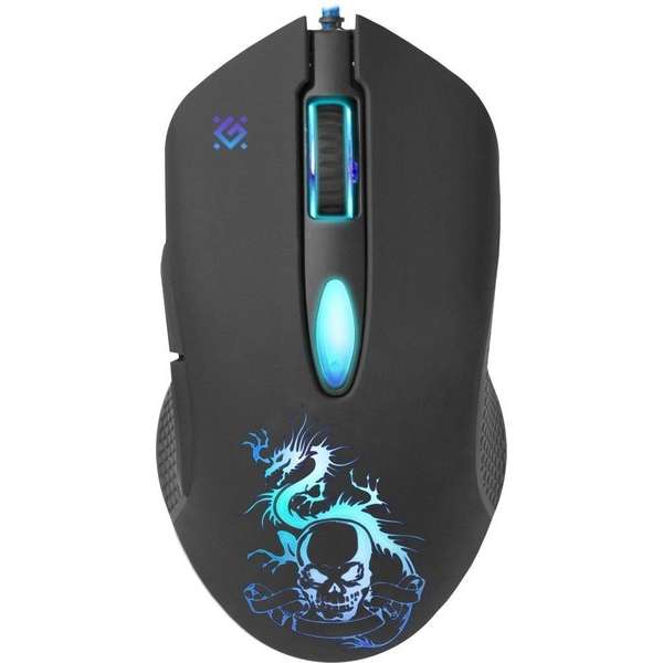 Мышь игровая Defender Sky Dragon GM-090L USB Optical (800/1800/2400/3200 dpi) черная, 5 кнопок+колес