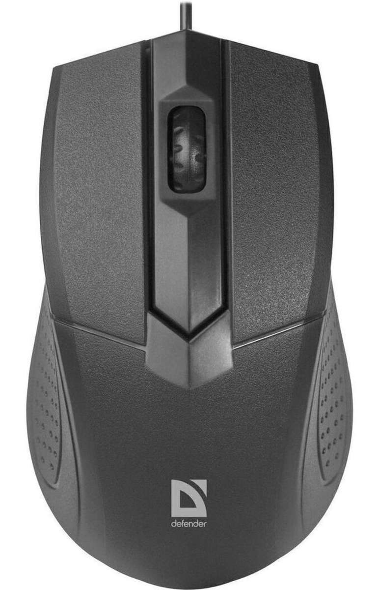 Мышь Defender MB-270 Optimum USB Optical (1000 dpi) черная, 3 кнопки+кнопка-колесо, коробка