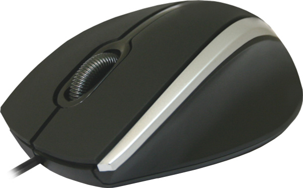 Мышь Defender MM-340 USB Optical (1000 dpi) черно-серая, 2 кнопки+кнопка-колесо блистер (52340)