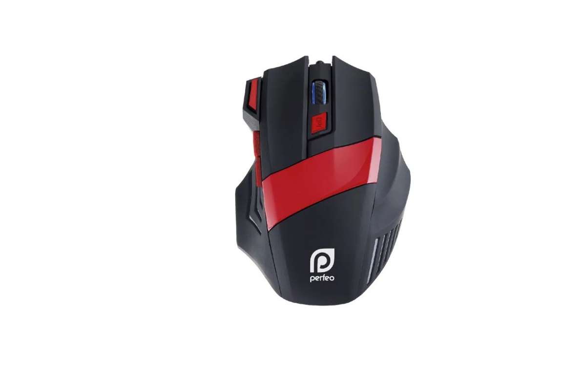Мышь игровая Perfeo PF-5019/PF-1711-GM "GEAR" USB Optical (1200/2400/3200/4800 dpi) черно-красная, 7