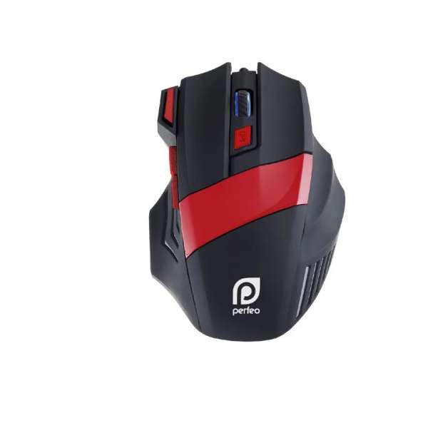 Мышь игровая Perfeo PF-5019/PF-1711-GM "GEAR" USB Optical (1200/2400/3200/4800 dpi) черно-красная, 7