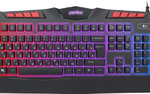 Клавиатура игровая Perfeo PF-5140/PF-9220-GM "LEGION" USB Black 104 клавиши+8 дополнительных Multime