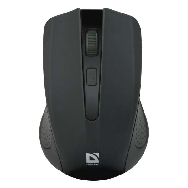 Мышь беспроводная Defender MM-935 "Accura" USB Optical(800/1200/1600dpi) черный, 3 кнопки+колесо-кно