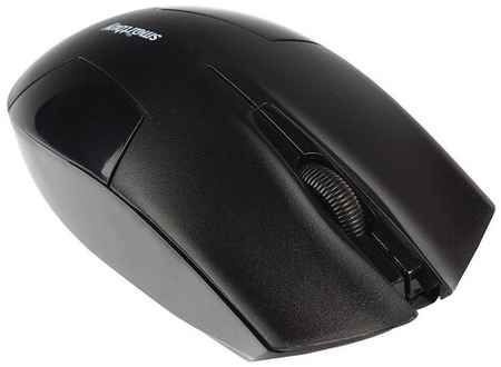 Мышь беспроводная SmartBuy SBM-341AG-K ONE USB Optical (1000dpi) черная, 2 кнопки+кнопка-колесо блис