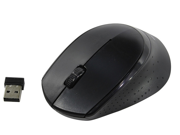 Мышь беспроводная SmartBuy SBM-333AG-K USB Optical черная, 2 кнопки+колесо-кнопка, 1200 dpi, блистер