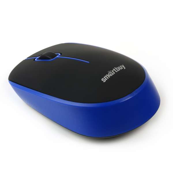 Мышь беспроводная SmartBuy SBM-368AG-KB USB Optical (800/1200/1600 dpi) черно-синяя, 2 кнопки+колесо