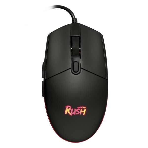 Мышь игровая SmartBuy SBM-714G-K USB Optical ( 800/1200/1600/2400 dpi) черная, 4 кнопки+колесо-кнопк