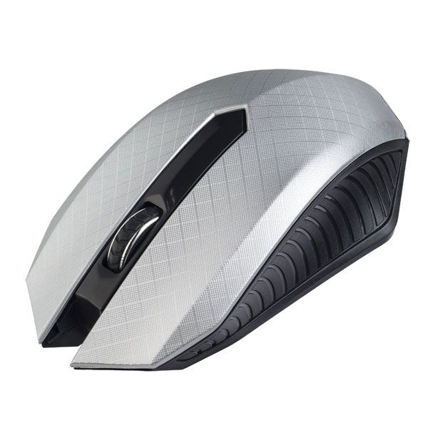 Мышь беспроводная Perfeo PF-A4497 «VERTEX» USB Optical (1000 dpi) черно-серебристая, 2 кнопки+колесо