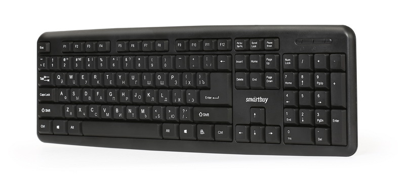 Клавиатура SmartBuy SBK-112U-K ONE USB Black 104 клавиши