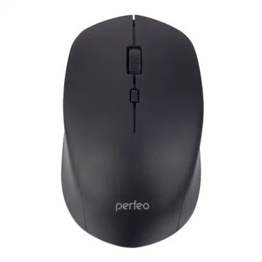 Мышь беспроводная Perfeo PF-A4493 «STRONG» USB Optical (800/1200/1600/2400 dpi) черная, 3 кнопки+кол
