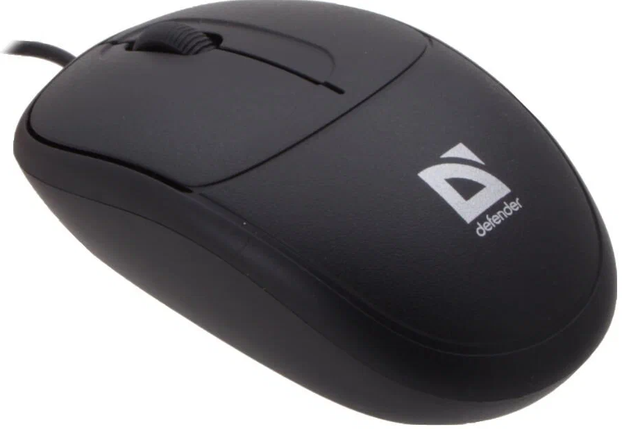 Мышь Defender MS-980 Datum USB Optical (1000dpi) черный, 2 кнопки+колесо-кнопка, блистер