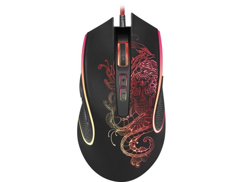 Мышь игровая Defender "Venom" GM-640L USB Optical (1200/1600/2400/3200 dpi) черная, 7 кнопок+колесо-