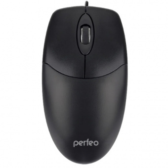 Мышь Perfeo PF-A4752 "DEBUT" USB Optical (1000dpi) черная, 2 кнопки+колесо-кнопка, коробка