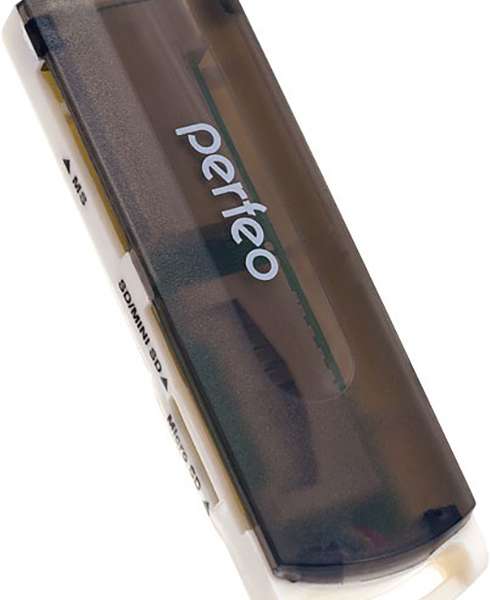 Card Reader Perfeo PF-4259/PF-VI-R013 (SD/MMC, microSD, MS, M2) внешний Black