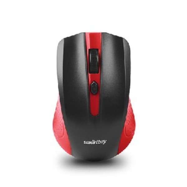 Мышь беспроводная SmartBuy SBM-352AG-RK ONE USB Optical красно-черная, 2 кнопки+колесо-кнопка, 1000 