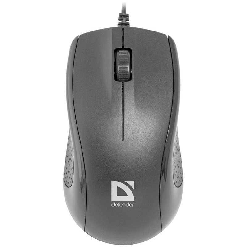 Мышь Defender MB-160 Optimum USB Optical (1000 dpi) черная, 2 кнопки+кнопка-колесо коробка