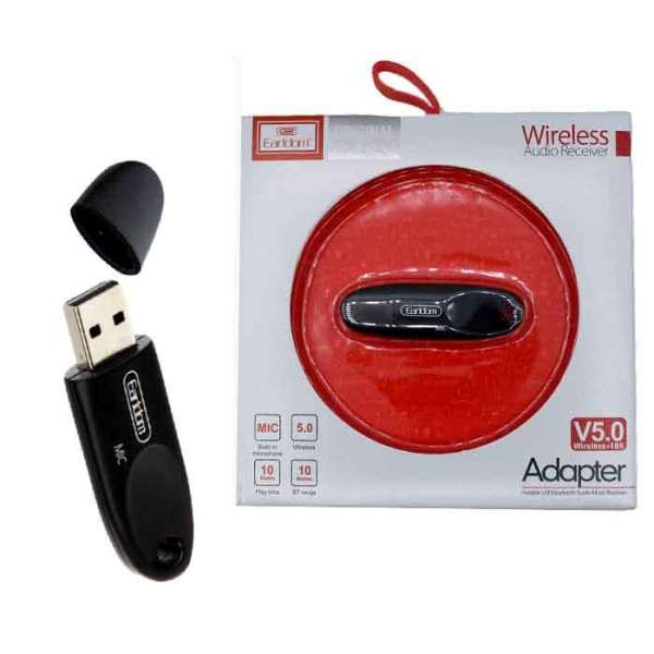 Адаптер Bluetooth Earldom ET-M40 5,0 черный блютуз музыкальный приёмник для передачи музыки с телефо