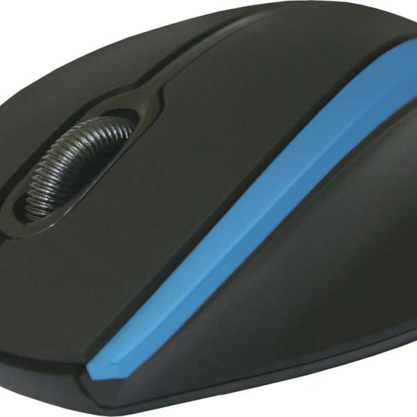 Мышь Defender MM-340 USB Optical (1000 dpi) черно-синяя, 2 кнопки+кнопка-колесо блистер (52344)