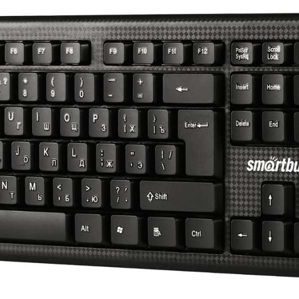 Клавиатура SmartBuy SBK-115-K USB Black 104 клавиши мультимедийная