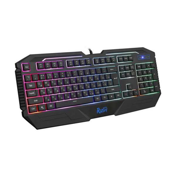 Клавиатура игровая SmartBuy SBK-304GU-K RUSH USB Black 104 клавиши+12 "горячих" клавиш мультимедийна